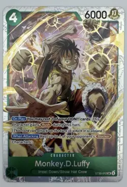 Monkey.D.Luffy ST30-012 SR One Piece CCG Starter Deck EX: Luffy & Ace NM English - Image 1