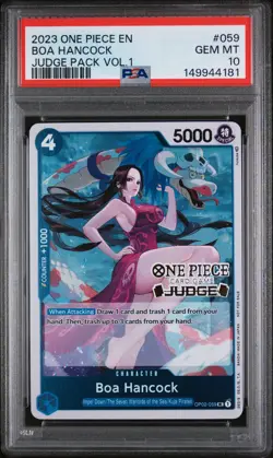 2023 ONE PIECE JUDGE PACK VOLUME 1 #059 BOA HANCOCK PSA 10 - Image 1