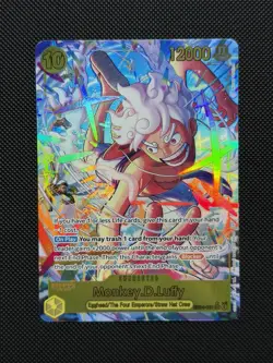 One Piece Monkey D Luffy EB04-061 SEC Alt Art English Gear 5 Egghead OP15 NM - Image 1