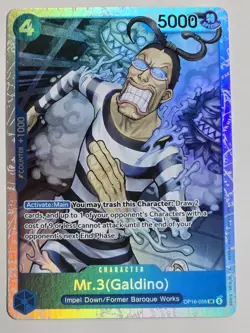 Mr. 3 (Galdino) SR OP16-056 the Time of Battle ENG One Piece Super Rare TCG - Image 1