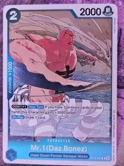 Mr.1(Daz.Bonez) OP16-054 Rare The Time of Battle One Piece Foil Near Mint - Image 1