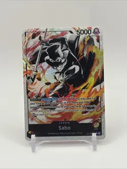 One Piece Ultra Deck: Three Brothers Sabo ST13-001 Parallel Alternate Art Leader - Image 1