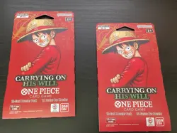 One Piece: OP-13 Carrying On His Will - 2 Sleeved Booster Packs - Image 1