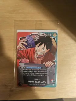 One Piece TCG English Ichiban Kuji Monkey D. Luffy Promo (OP13-001) NEW SEALED - Image 1