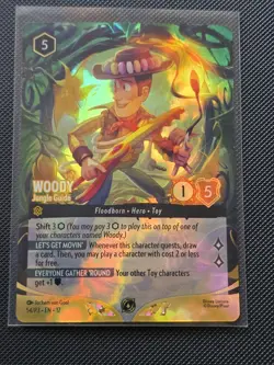Woody - Jungle Guide (Store Championship) 54 Disney Lorcana Promo Cards Holo - Image 1