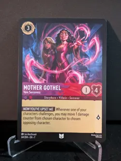Mother Gothel Vain Sorceress 64/204 Archazia's Island Disney Lorcana Non Foil - Image 1