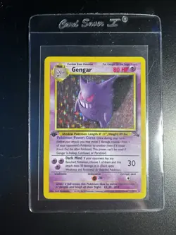 Gengar 5/62 Fossil 1st Edition Holo Rare Pokemon TCG Card English 1999 80HP - Image 1