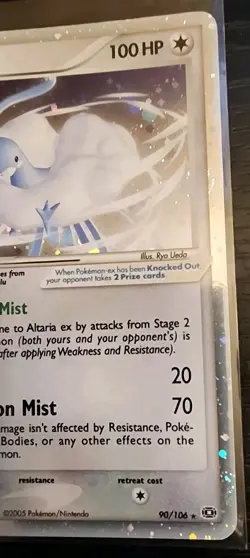 Altaria EX 90/106 Ex Emerald Ultra Rare Holo Pokemon Card Card - Lp To Nm - Image 3