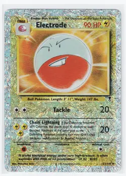 Electrode 22/110 Legendary Collection Reverse Holo Rare WOTC Pokemon Card LP - Image 1