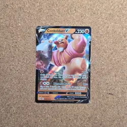 Conkeldurr V - 040/078 - Pokemon Go Sword & Shield Ultra Rare Card *PB - Image 1
