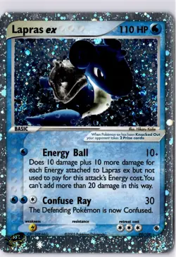 Lapras EX 99/109 - Ruby & Saphire - Pokemon Card TCG Holo E-Reader - Image 1