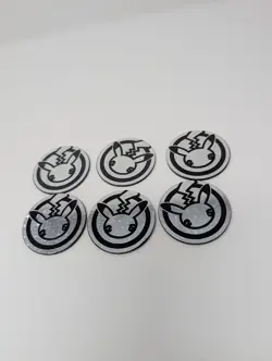 Pokemon TCG - Pikachu 25th Anniversary Celebrations Jumbo Coin Bundle Lot Of 6! - Image 1