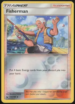 Fisherman 130/168 LP Celestial Storm Uncommon Reverse Holo Pokemon - Image 1