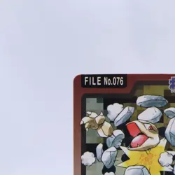 Golem No.076 Carddass Series Bandai Pokemon Card Japanese Nintendo 1997 - Image 2