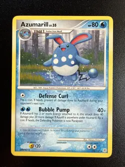 FREE SHIP Azumarill - 18/130 - Rare - Non Holo Diamond & Pearl - Pokemon Card - Image 1