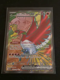 Pokemon TCG Ethan's Ho-Oh EX 209/182 S&V Destined Rivals Ultra Rare Holo Card - Image 1