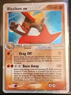 Pokemon TCG Blaziken EX Crystal Guardians Holo Card 90/100 Light Play - Image 1