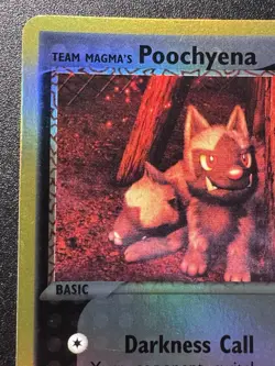 Team Magma's Poochyena 66/95 Team Magma Aqua Pokemon Card Reverse Holo Near Mint - Image 3