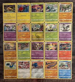 Tomokazu Komiya lot of 31 Sword And Shield Pokemon Cards NM-MP NO DUPLICATES. - Image 1