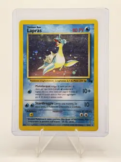 Lapras 10/62 Fossil Holo Rare 1999 Italian 80 HP Pokemon TCG Card - Image 1