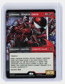 Carnage, Crimson Chaos (Borderless) MTG Marvel's Spider-Man #227 Rare Foil - Image 1