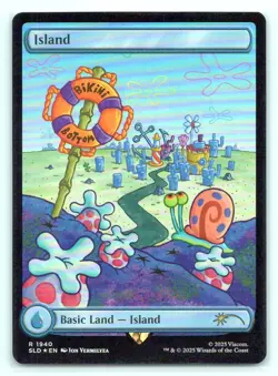 MTG Island () (Rainbow Foil) Foil R Secret Lair Drop Series (SLD) 1940 NM Magic - Image 1