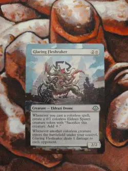 Magic the Gathering Glaring Fleshraker Hand Painted Unique Custom MTG Alter - Image 1