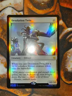 NM FOIL Desolation Twin Battle for Zendikar MTG Magic the Gathering 1st Edition - Image 1