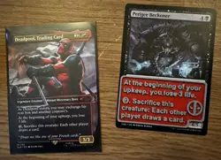 Deadpool, Trading Card Text Box Token MTG Set Of 5 - Image 1