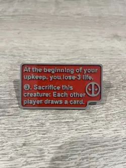 Deadpool, Trading Card Text Box Token MTG Set Of 5 - Image 2