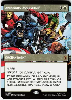MAGIC MTG AVENGERS ASSEMBLE! (BORDERLESS) (0297) 297 MARVEL SUPER HEROES - Image 1
