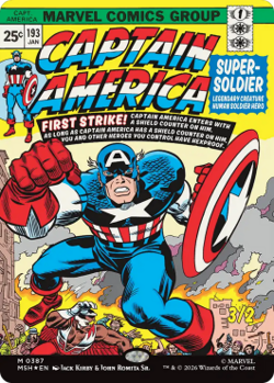 Magic MTG - Captain America, Super-Soldier - MINT/NMINT - EN - FOIL - Image 1