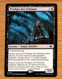 Mtg Magic: Prediger des Schismas,Preacher of the Schism, DEUTSCH, Vampir Cleric - Image 1