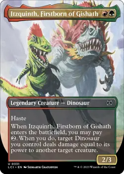 NM - Itzquinth, Firstborn of Gishath (Borderless) [LCI - 331] The Lost Cavern... - Image 1
