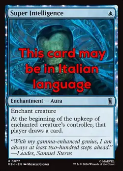 MTG 4x SUPER INTELLIGENCE EXC - SUPER INTELLIGENZA 77 - MSH - MAGIC - Image 1