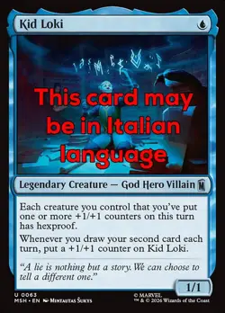 MTG 4x KID LOKI EXC - KID LOKI 63 - MSH - MAGIC - Image 1