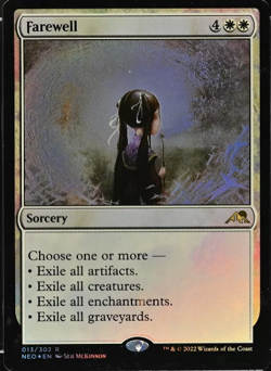 FOIL Farewell / Abschied - KAMIGAWA NEON DYNASTY - englisch (n-mint +) Rare - Image 1