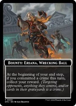 MTG Outlaws of Thunder Junction - Bounty: Eriana, Wrecking Ball [Token] - Image 1
