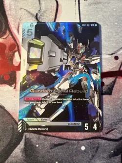 Gundam Aerial Rebuild GD01-067 LR Gundam Card Game Newtype Rising English NM/M - Image 1