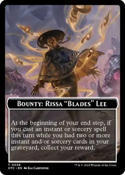 MTG Outlaws of Thunder Junction - Bounty: Rissa "Blades" Lee [Token] - Image 1