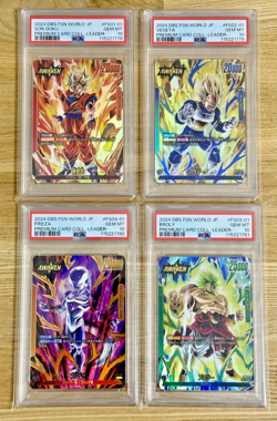PSA10 Premium Card Collection Fusion World 4piece Japanese Dragon Ball TCG - Image 1