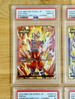 PSA10 Premium Card Collection Fusion World 4piece Japanese Dragon Ball TCG - Image 2