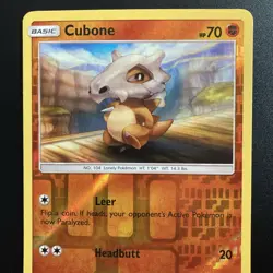 Cubone 52/111 Reverse Holo Common Pokemon Crimson Invasion LP/NM - Image 2