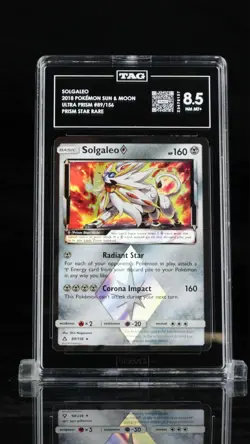 Solgaleo 2018 Pokemon Sun&Moon ultra Prism #89/156 Prism Star Rare - Image 1