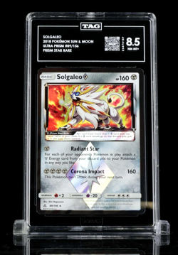 Solgaleo 2018 Pokemon Sun&Moon ultra Prism #89/156 Prism Star Rare - Image 3