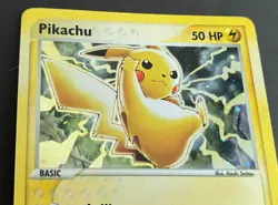 Pikachu - EX Series Tin Promo - 012 - Black Star Holo -e-Reader - LP - Pokemon - Image 3