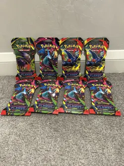 X8 Pokemon TCG Phantasmal Flames Sleeved Booster Packs New And Sealed - Image 1