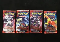 Pokemon TCG Destined Rivals 4 Booster Pack Art Set NEW & SEALED - Image 1