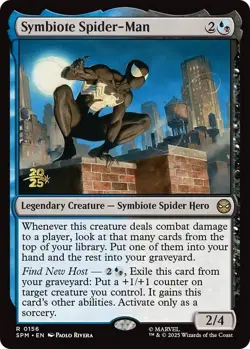 MTG - Symbiote Spider-Man (Prerelease / Foil) - Marvel's Spider-Man (Rare) NEW - Image 1