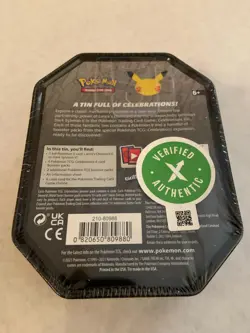 Pokemon TCG Lance’s Charizard V Celebration Tin 25th Anniversary Factory Sealed - Image 2